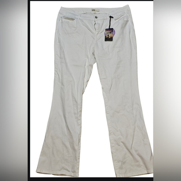 BeBop White Boot Cut Pants - Picture 1 of 4